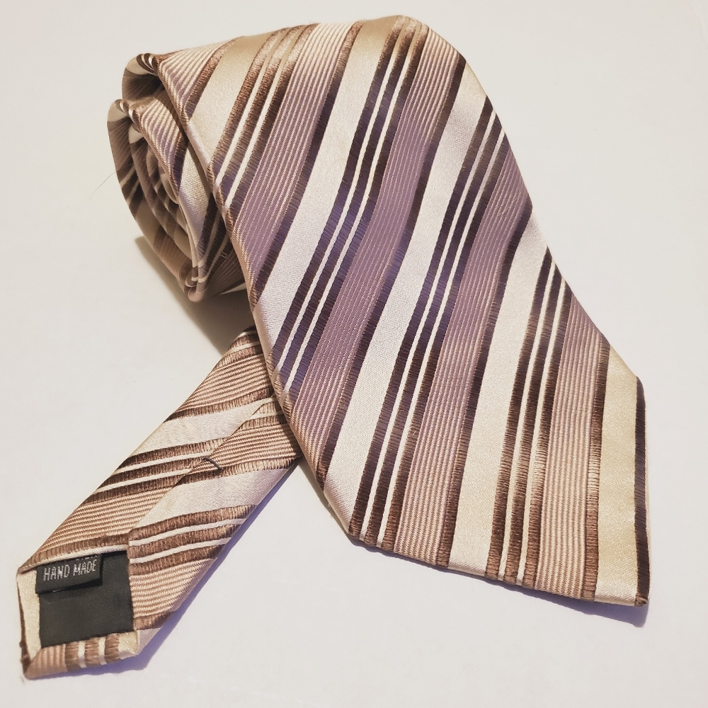 Venturi Uomo Silk Stripe Tie
